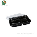 PP Plastic 5 Compartment Disposable Takeaway Lunch Container